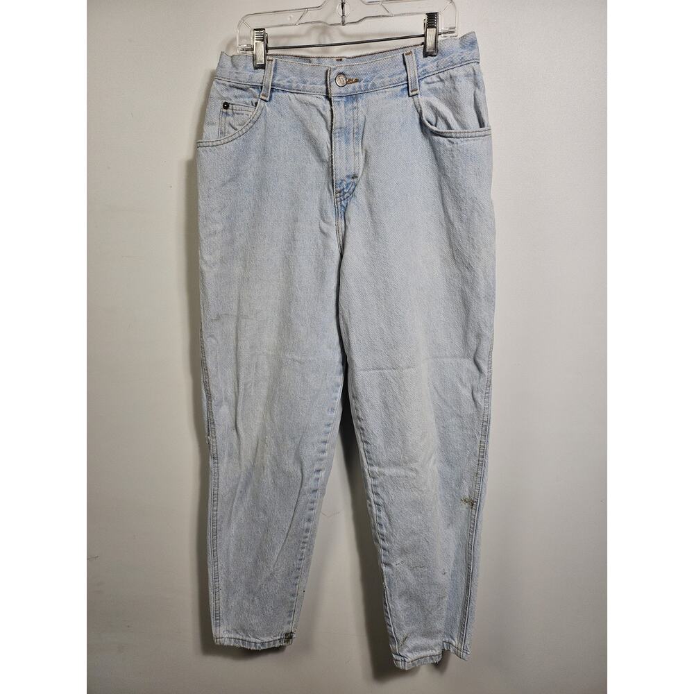 Gitano Women's VTG Jeans Light Wash High Rise Tapered Leg SZ 12 Petite - Flaws